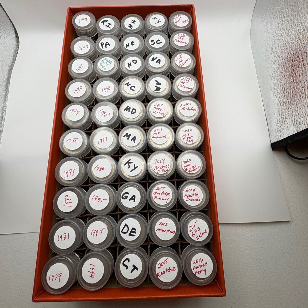 US Quarter Collection 40 coins per Roll. Your pick State or Year -Price per Roll